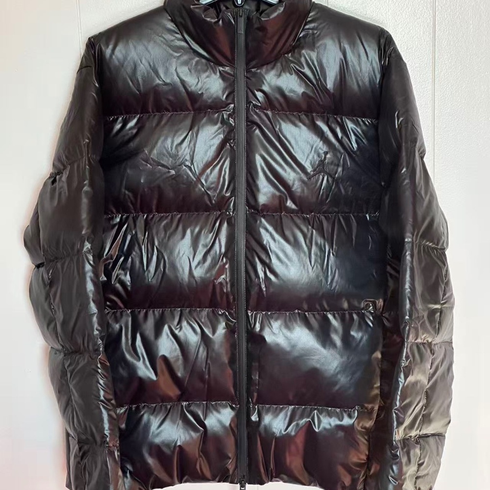 Nike Air Jordan Flight Puffer Jacket Mens Size Medium - Black